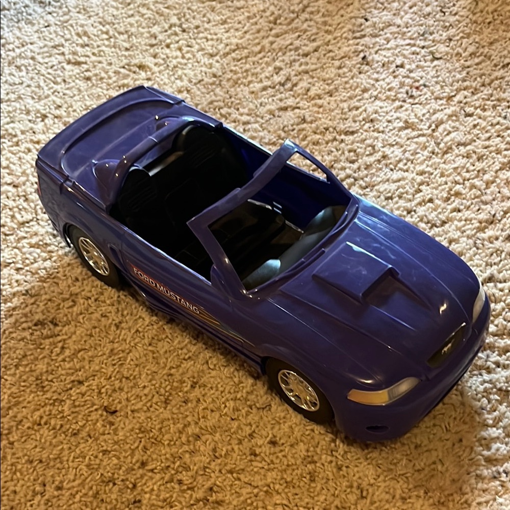 Barbie Purple Convertible Car with Chrome Wheels